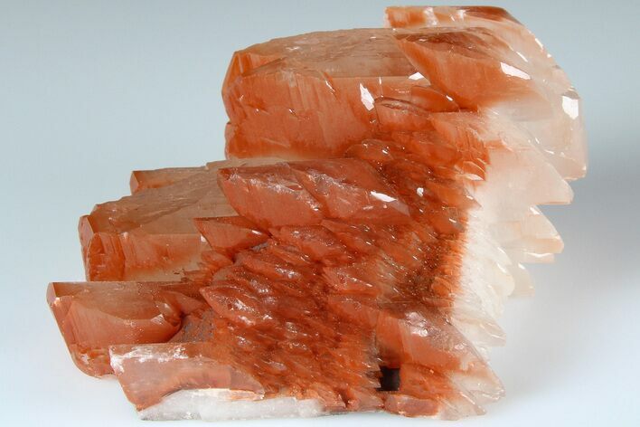 Hematite Pagoda Calcite on Scalenohedral Calcite - Fluorescent! #185643